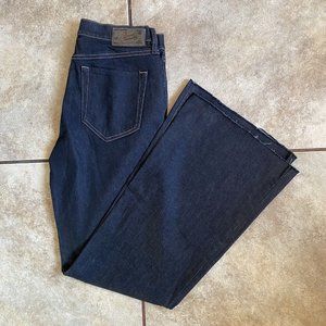 Diesel Women’s Pants Size 29 X 33 Blue Dark Wash Denim Jeans Flared Falriche